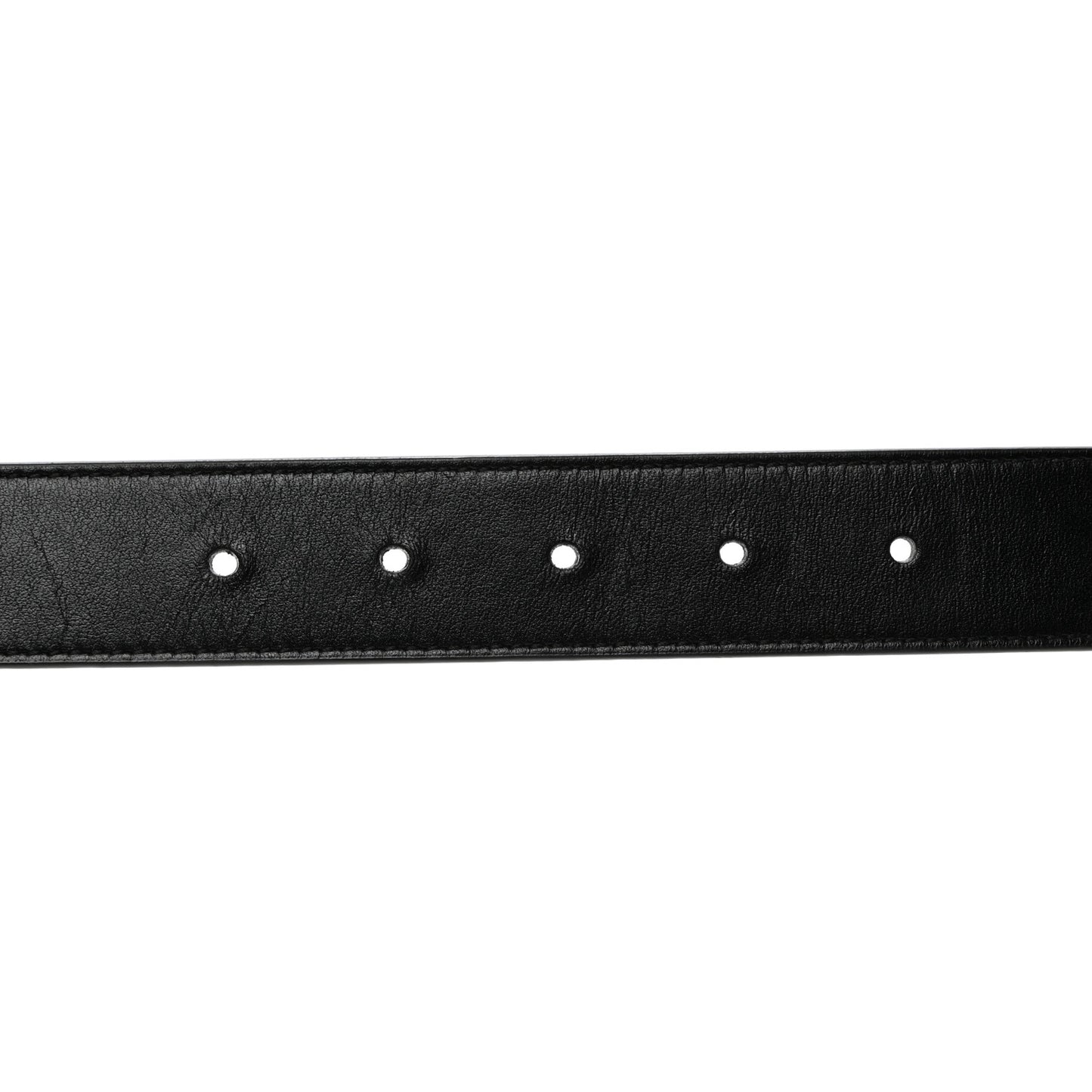 Plutone Calfskin Interlocking G 30mm Belt 80 32 Black