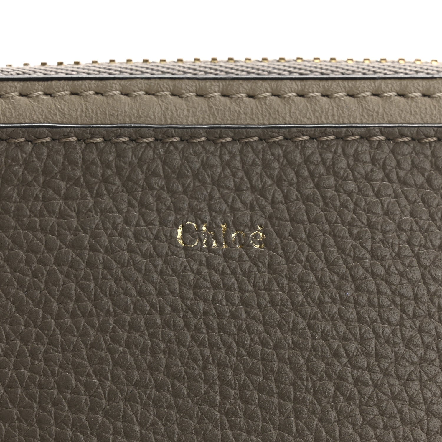 Chloe Grained Calfskin Purse Wallet Motty Grey 6 of 9