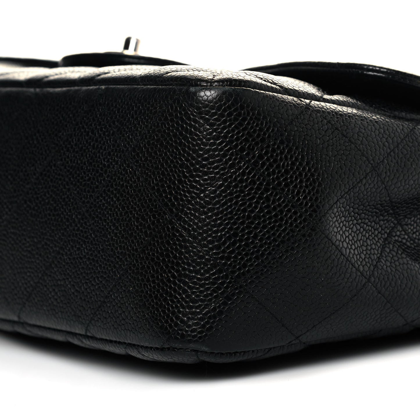 Caviar Quilted Jumbo Single Flap Black