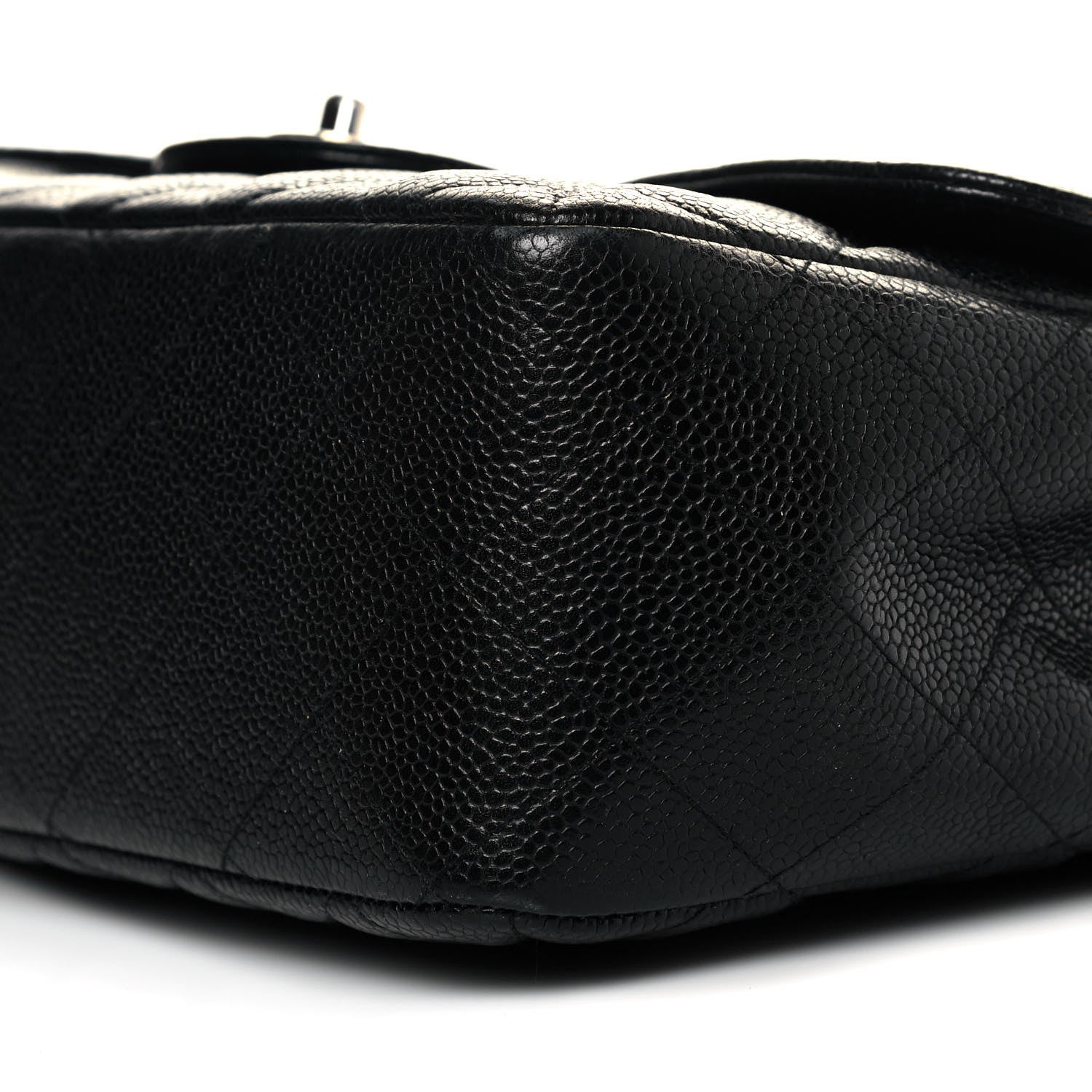 Chanel Caviar Quilted Jumbo Single Flap Black 9 of 10