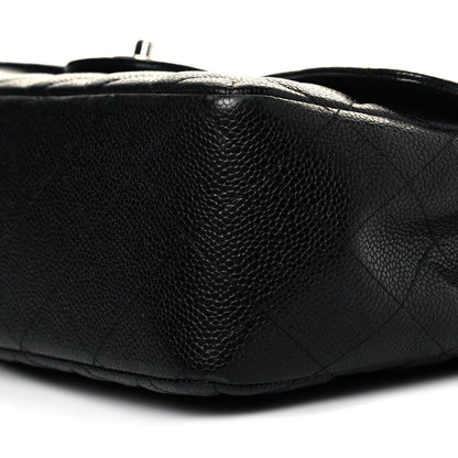 Chanel Caviar Quilted Jumbo Single Flap Black 9 of 10