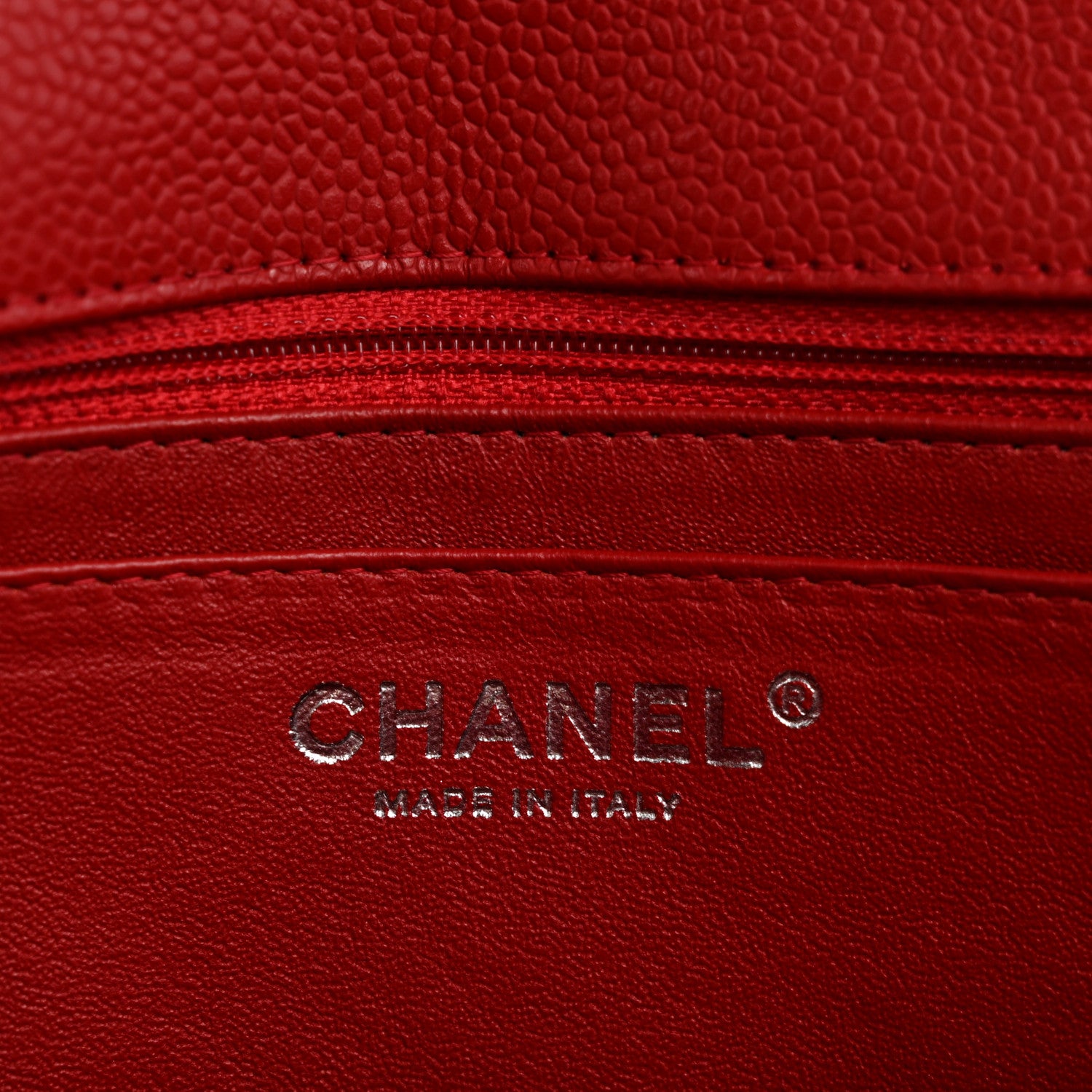 Chanel Caviar Quilted Jumbo Single Flap Red 6 of 14