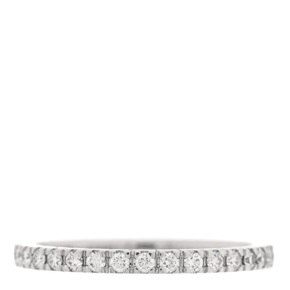 Bulgari 18K White Gold Diamond Roma Amor Wedding Band Ring 46 3.75 1 of 5