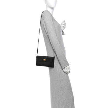 Hermes Epsom Kelly Wallet To Go Black 3 of 19
