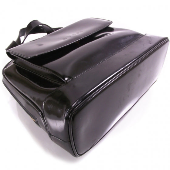 Gucci Patent Leather Bamboo Shoulder 5 of 11
