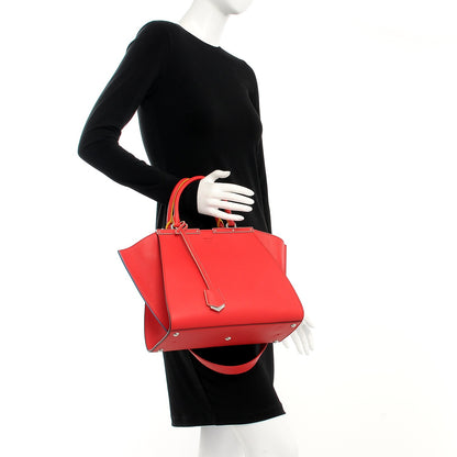 Fendi Vitello Dolce Century Petite 3Jours Tote Fiamma 3 of 10