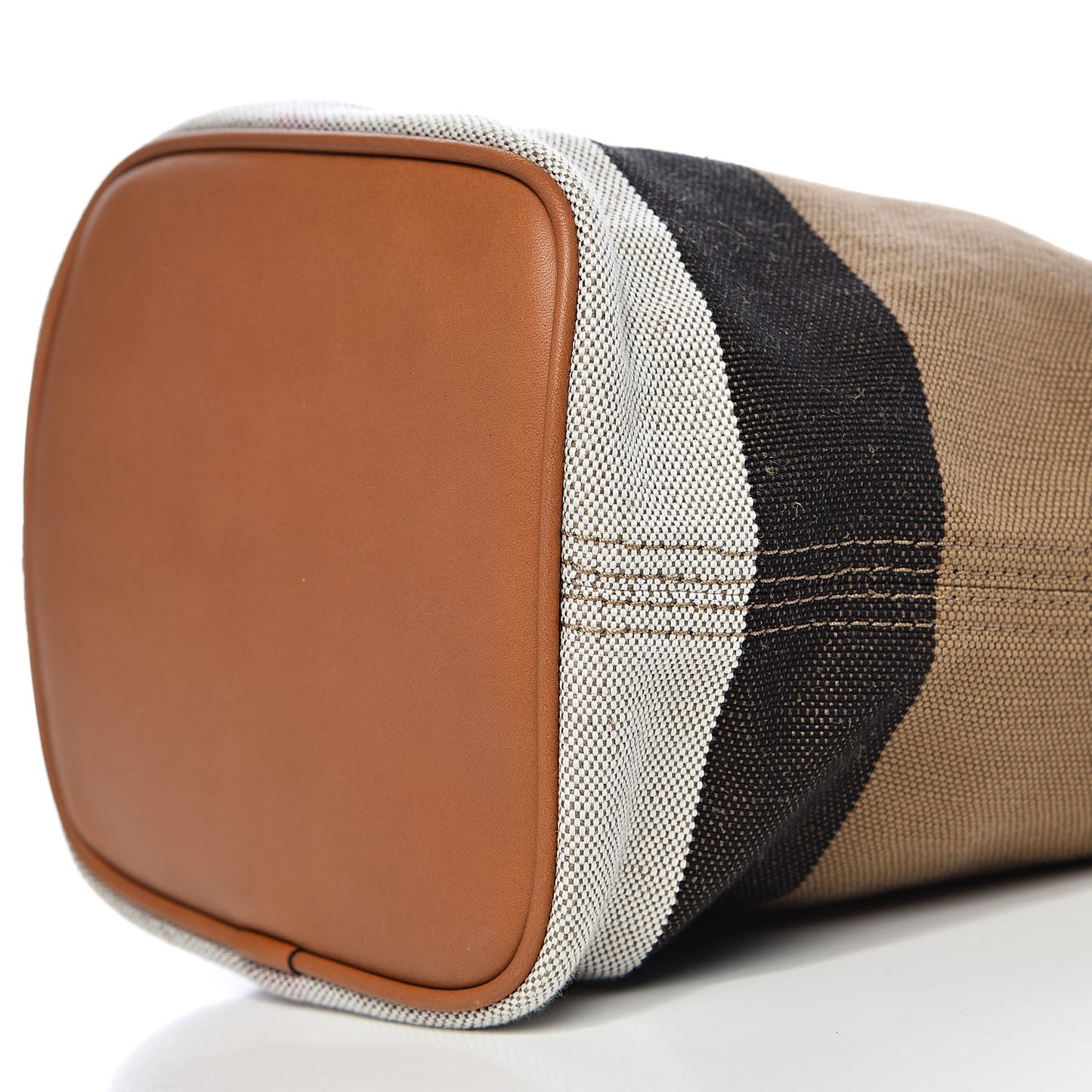 Canvas Mega Check Mini Ashby Tassel Crossbody Saddle Brown