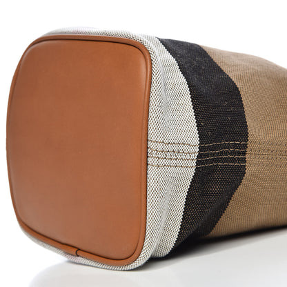 Burberry Canvas Mega Check Mini Ashby Tassel Crossbody Saddle Brown 10 of 11