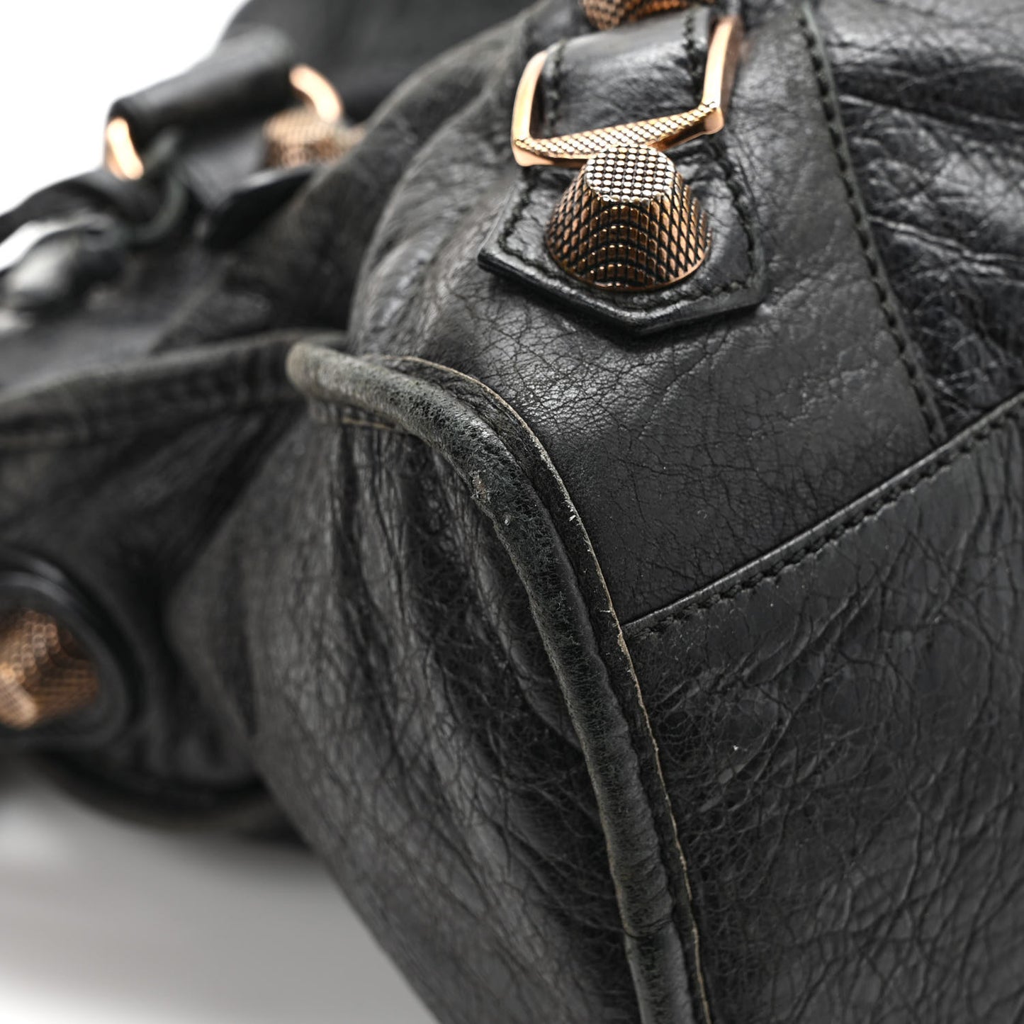 Agneau Giant 21 Rose Gold Hardware City Black