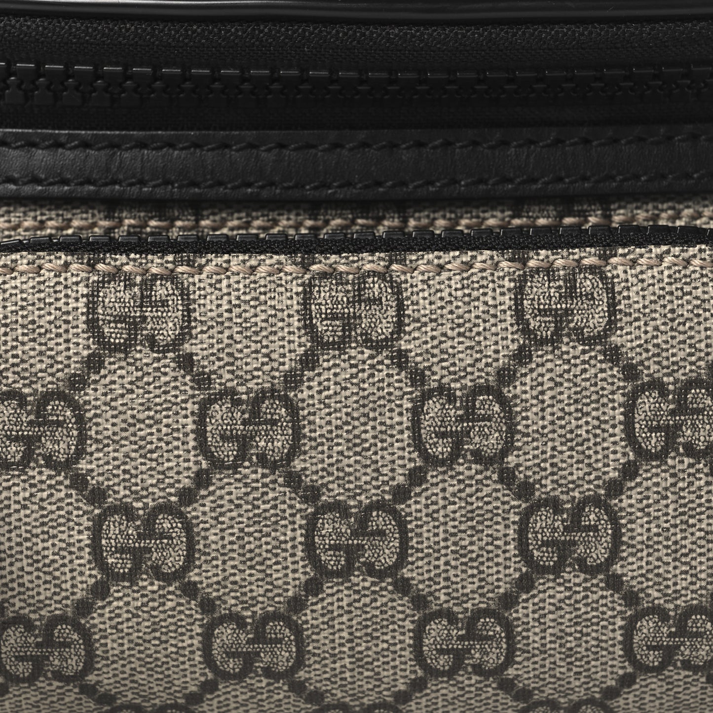 GG Supreme Monogram Belt Bag Black