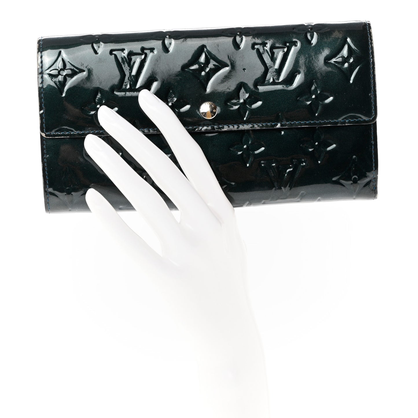 Vernis Sarah Wallet Blue Nuit