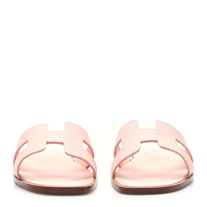 Hermes Epsom Oran Sandals 36.5 Rose Pale 2 of 9