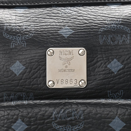 MCM Visetos Small Boston Bag Black 9 of 12