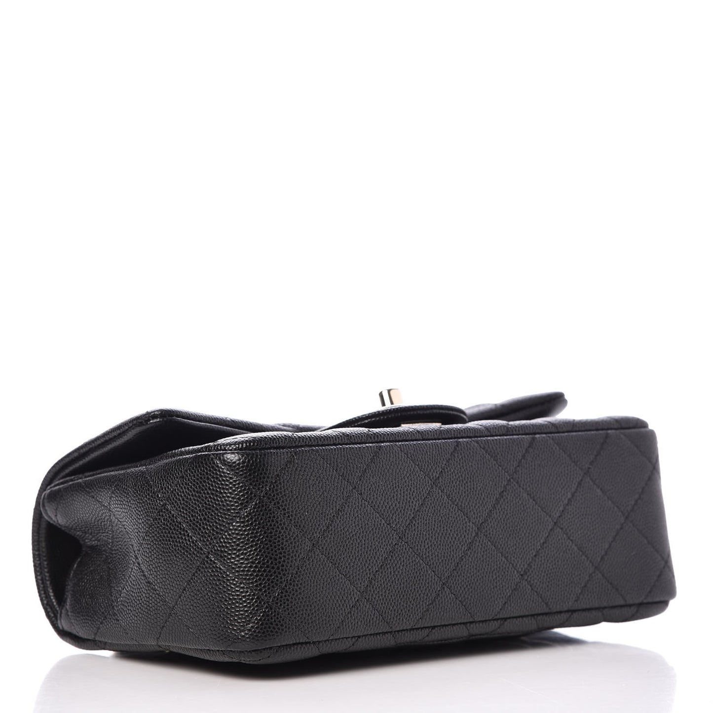 Caviar Quilted Mini Rectangular Flap Black