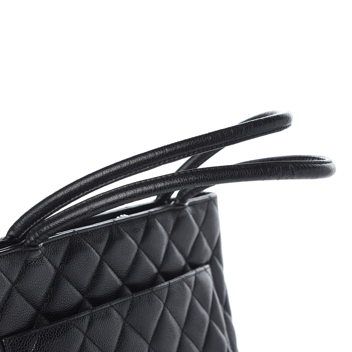 Chanel Caviar Quilted Medallion Tote Black 12 of 13
