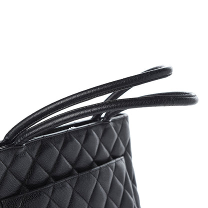 Chanel Caviar Quilted Medallion Tote Black 12 of 13