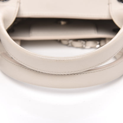 Chanel Caviar Small Studded Deauville Tote Ivory 16 of 18
