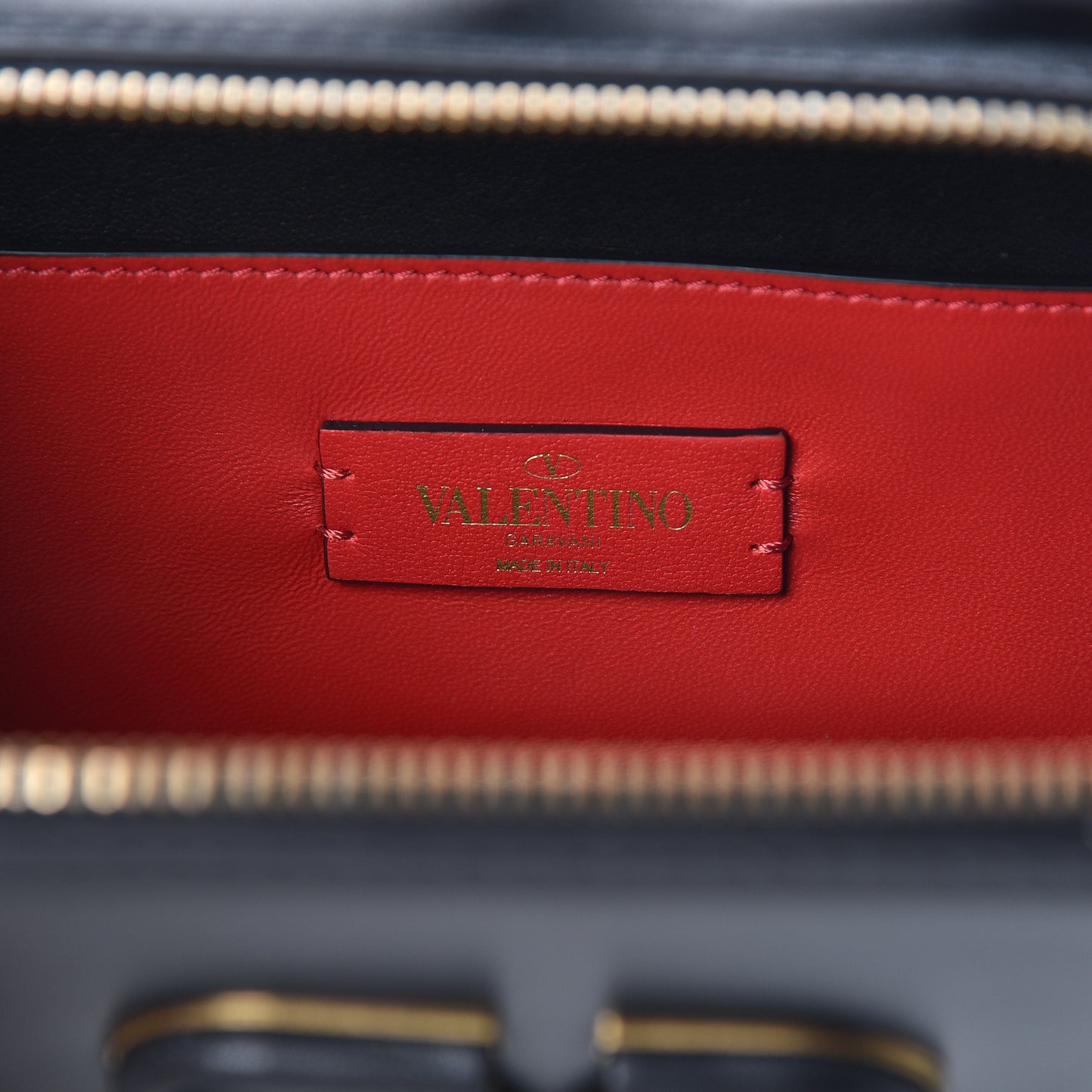 Smooth Calfskin VSling Crossbody Bag Black