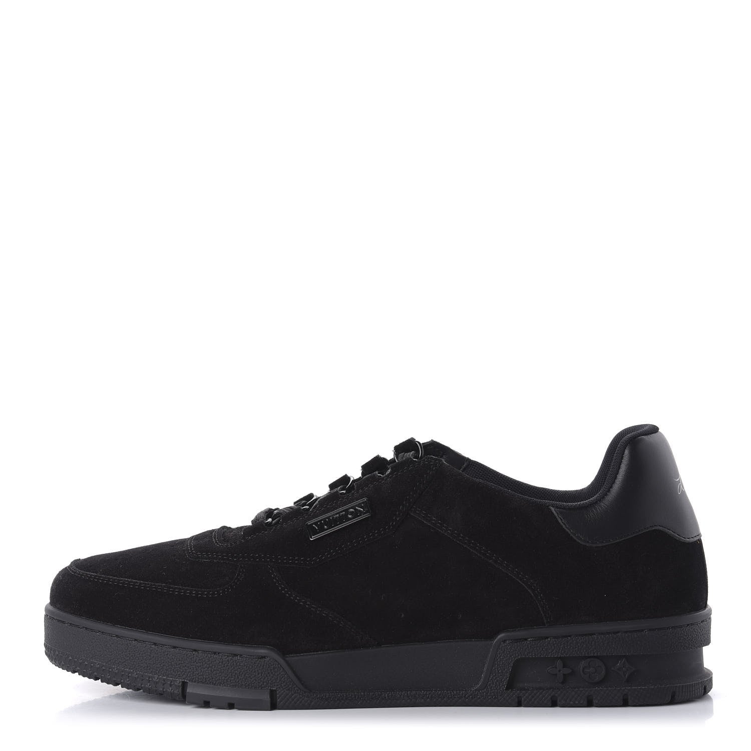 Louis Vuitton Suede Uniform Sneakers 8.5 Black 1 of 8
