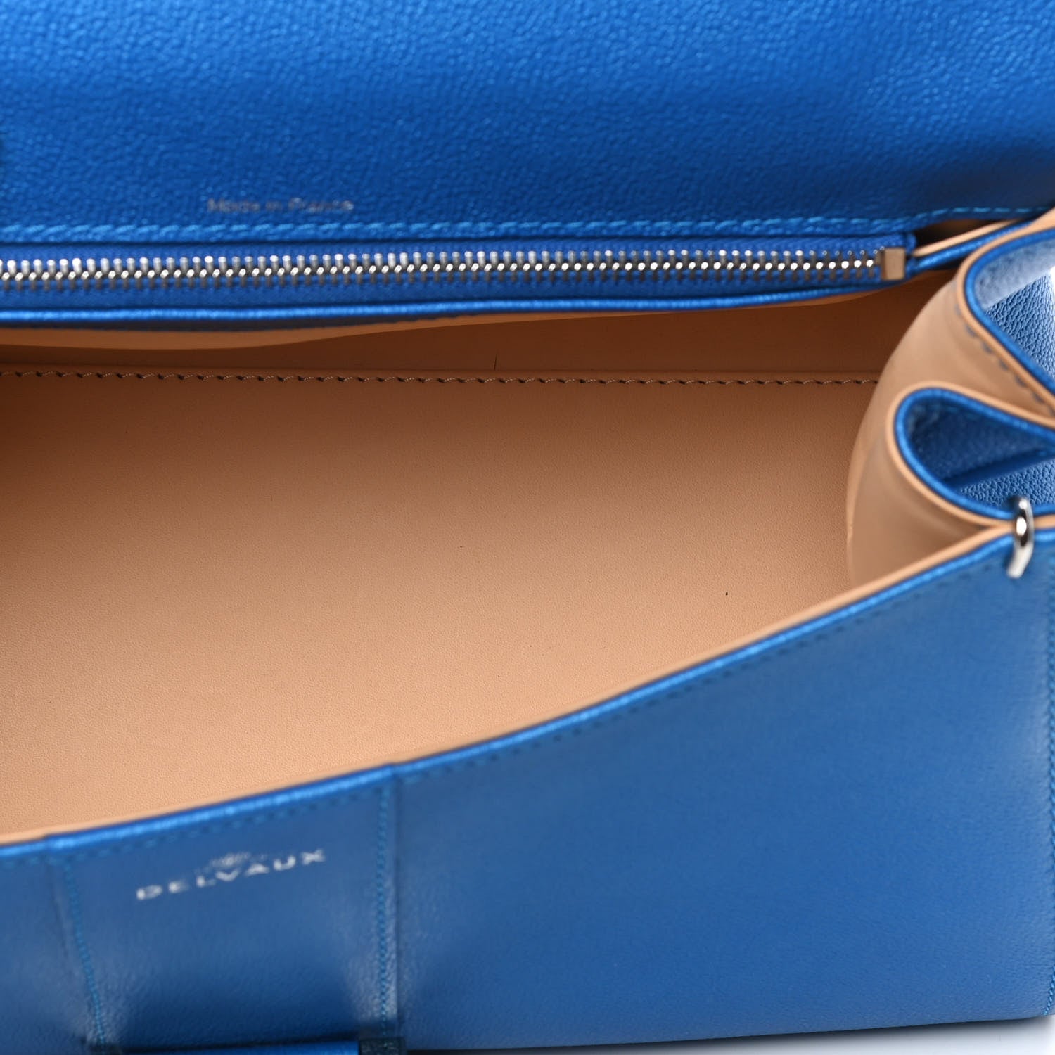 Delvaux Calfskin Mini Brillant East West Satchel Satin Electric 8 of 23