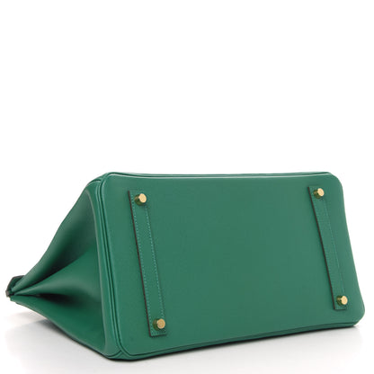 Hermes Epsom Birkin 35 Vert Vertigo 4 of 11