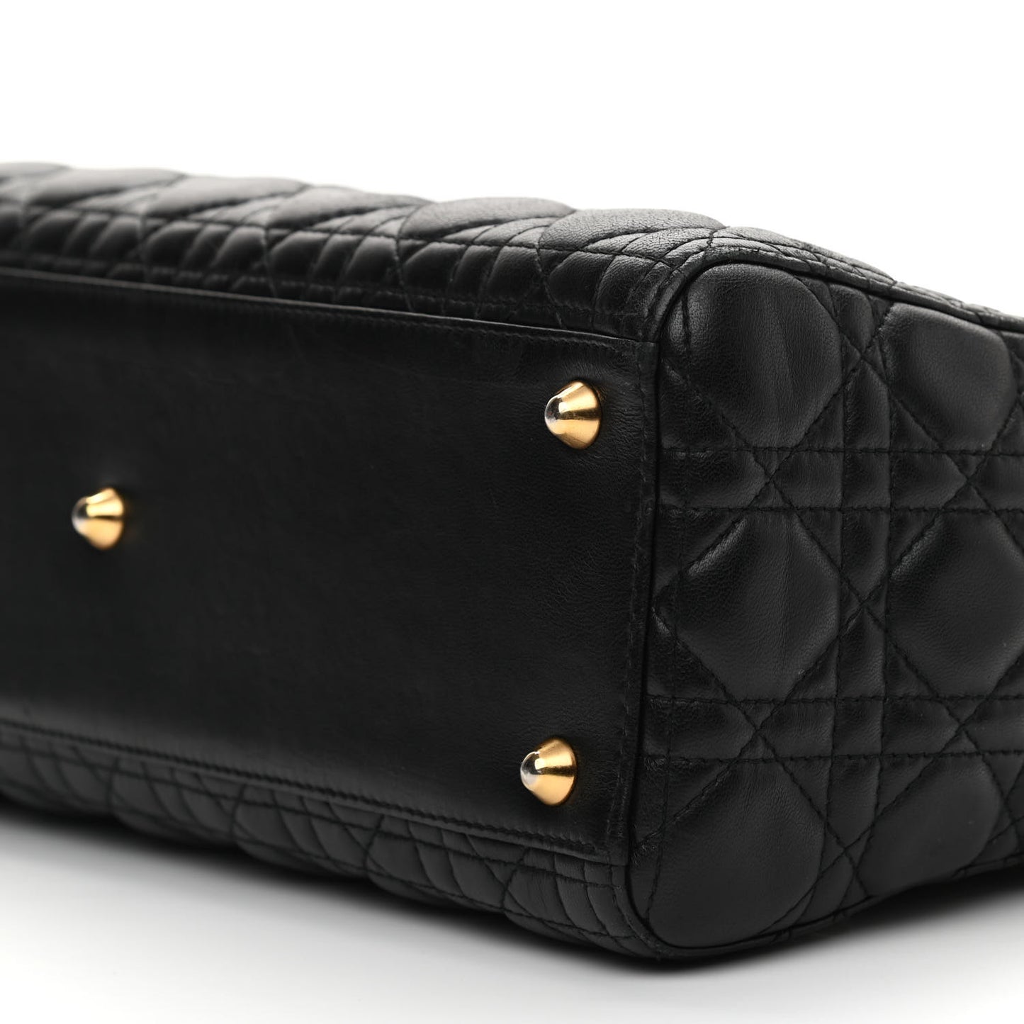 Lambskin Cannage Large Lady Dior Black