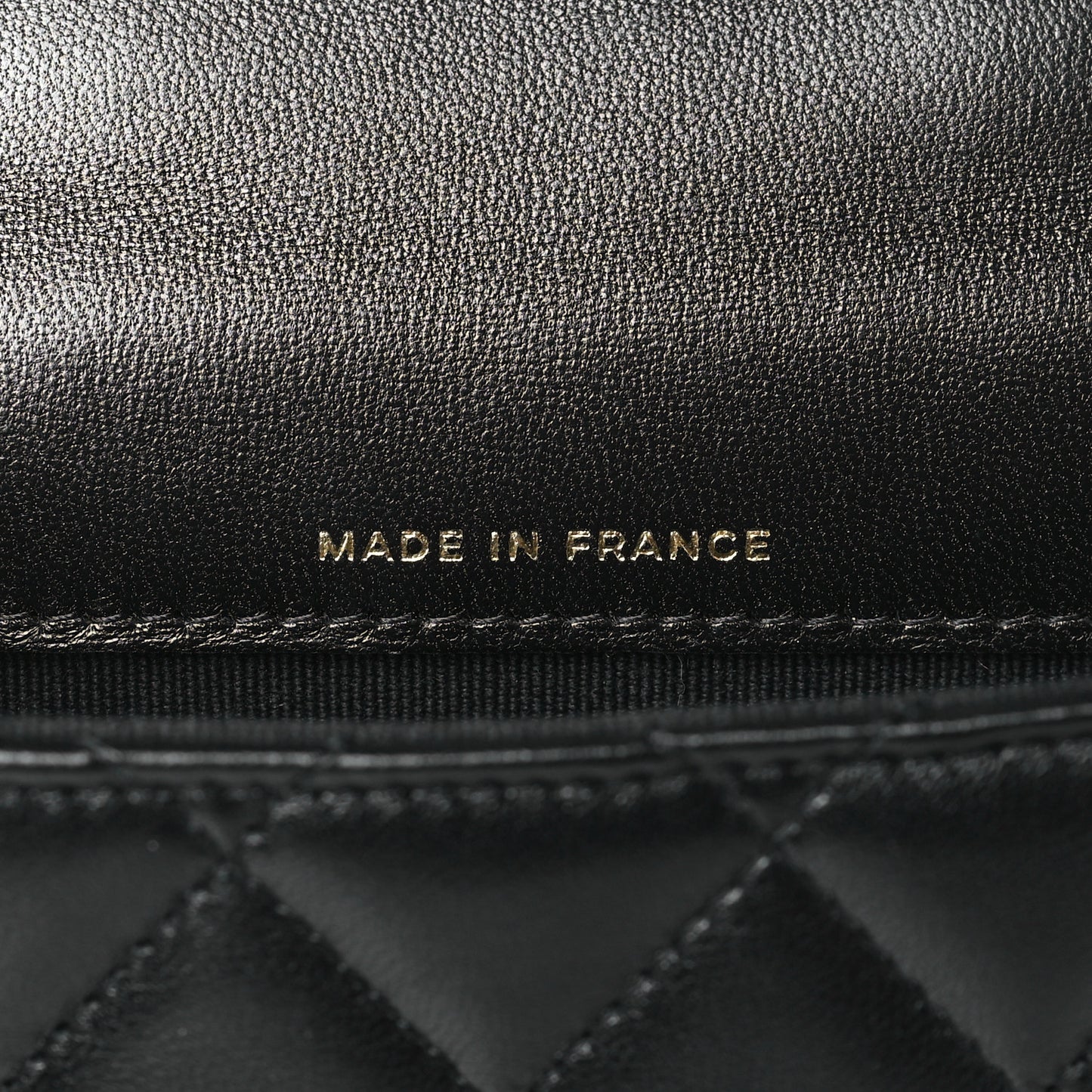 Lambskin Quilted Top Handle Flap Coin Purse With Chain Black