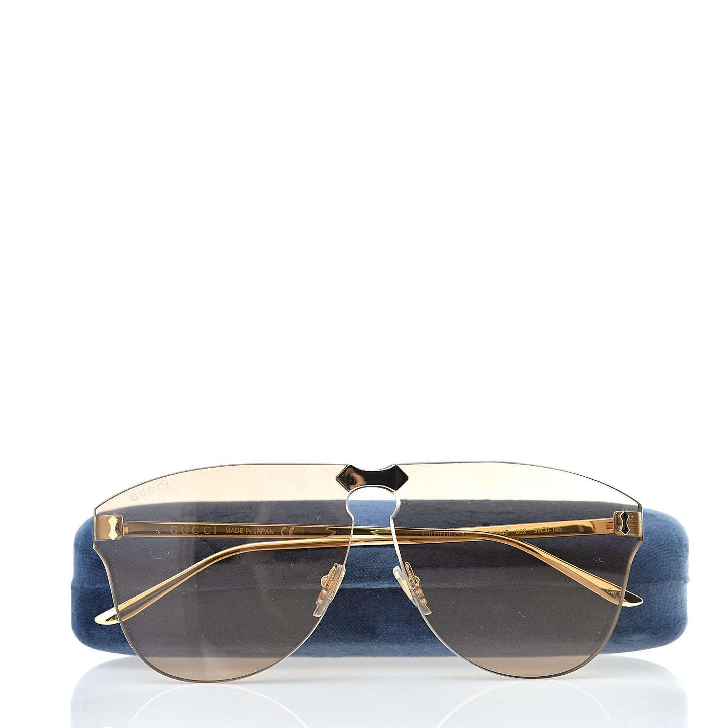 Rimless Sunglasses GG0354S Gold