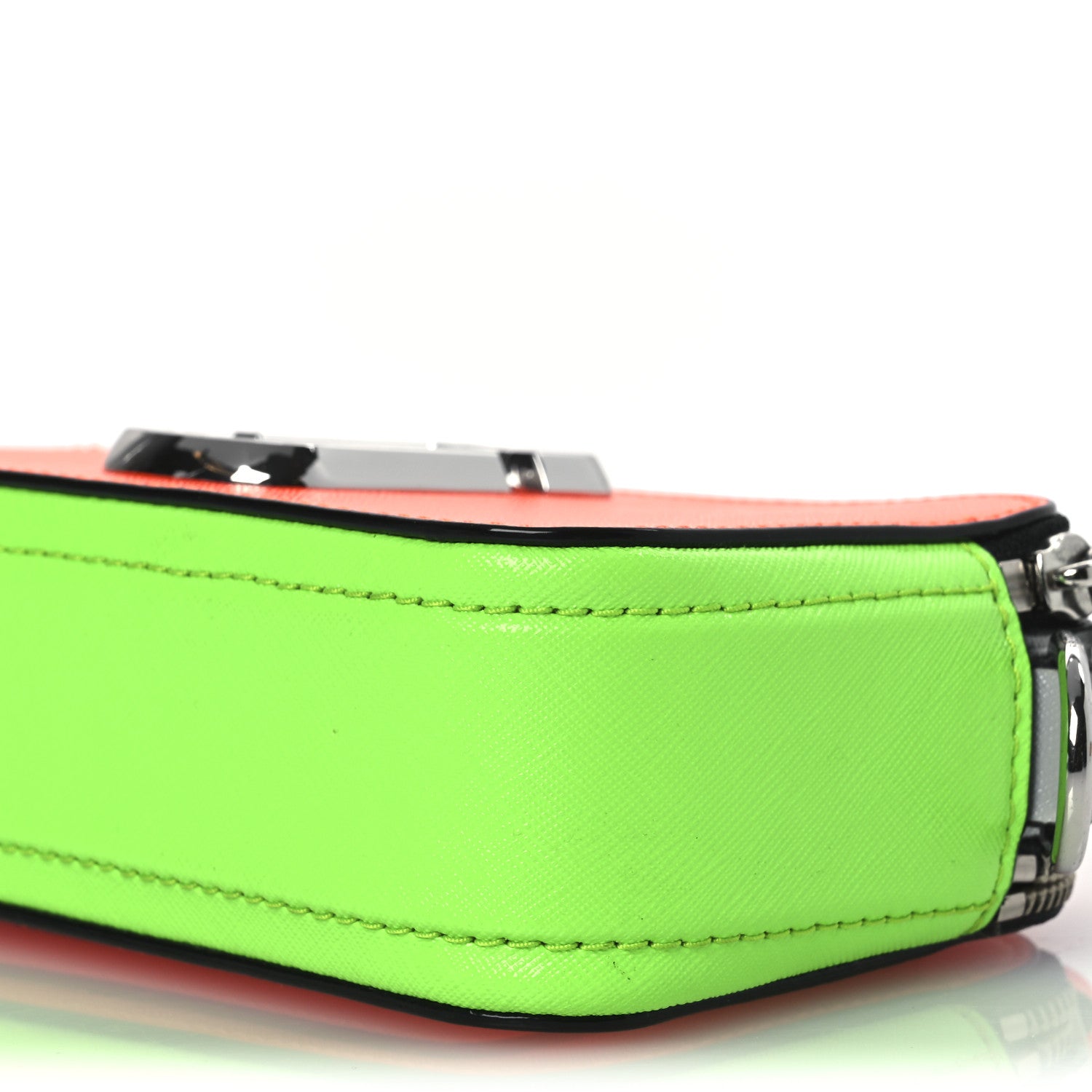 Marc Jacobs Saffiano Small Fluoro Snapshot Camera Bag Neon Orange 10 of 14