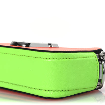 Marc Jacobs Saffiano Small Fluoro Snapshot Camera Bag Neon Orange 10 of 14