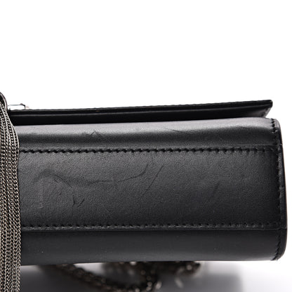 Saint Laurent Smooth Calfskin Medium Classic Monogram Kate Tassel Satchel Black 9 of 15