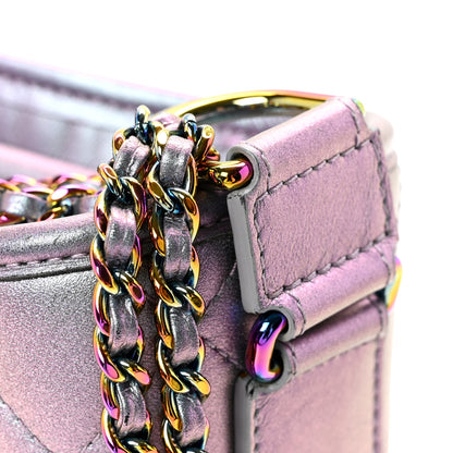 Chanel Iridescent Lambskin Calfskin Quilted Medium Gabrielle Hobo Light Purple 14 of 14