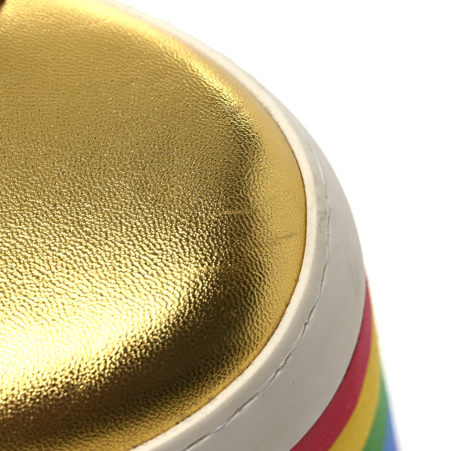 Metallic Nappa Peggy Platform Sneakers 40 Oro Vecchio