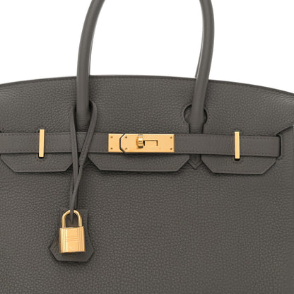 Hermes Togo Birkin 30 Etain 8 of 12