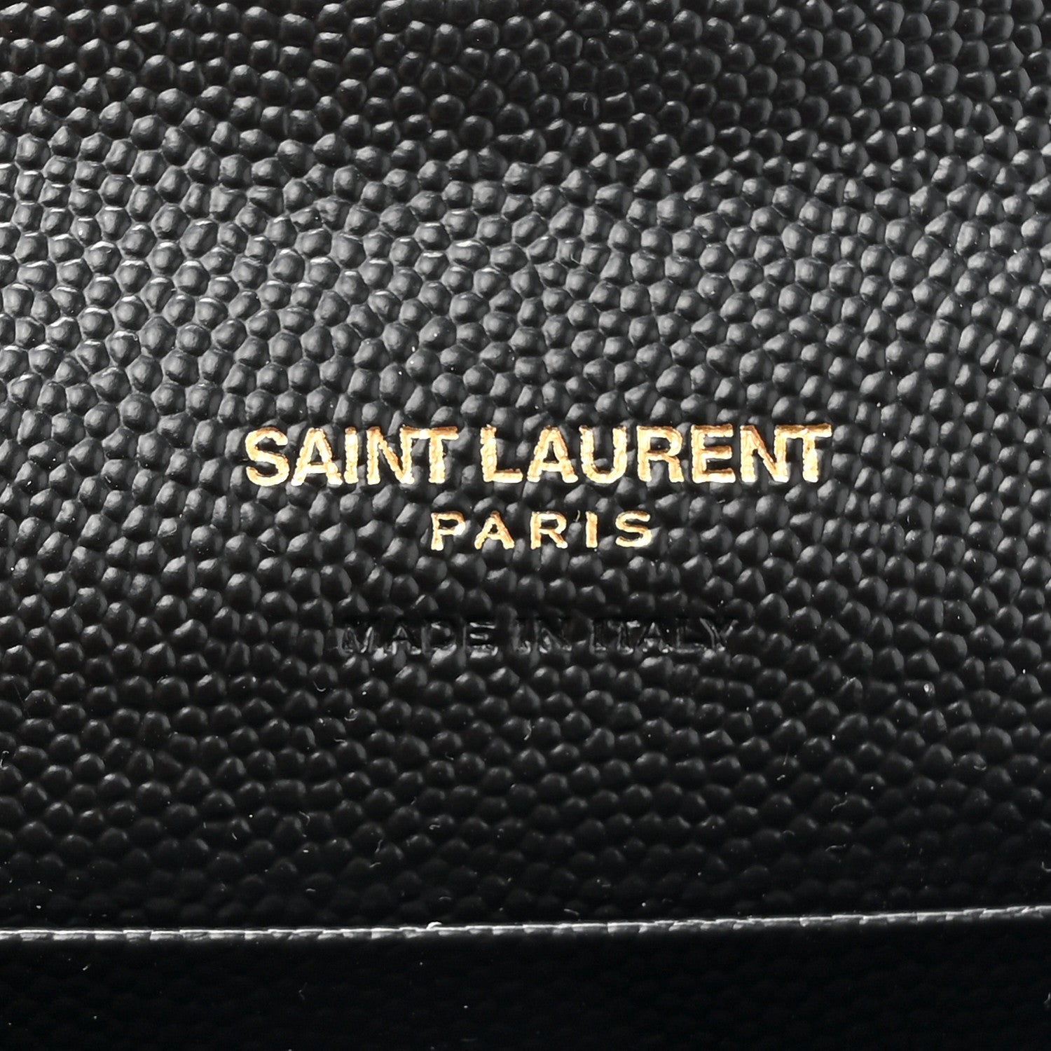 Saint Laurent Grain De Poudre Matelasse Chevron Small Monogram Envelope Wallet Black 6 of 8