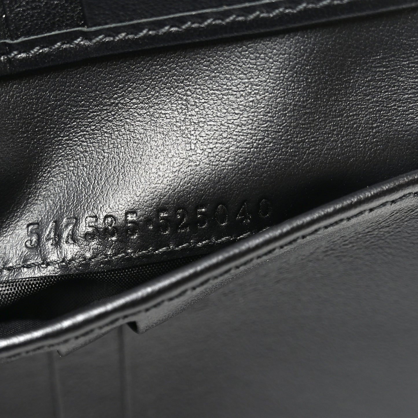 Plutone Calfskin Logo Bi-Fold Wallet Black