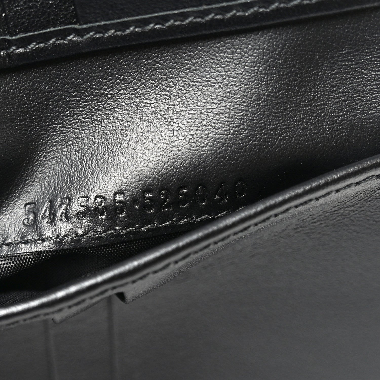 Gucci Plutone Calfskin Logo Bi-Fold Wallet Black 7 of 7