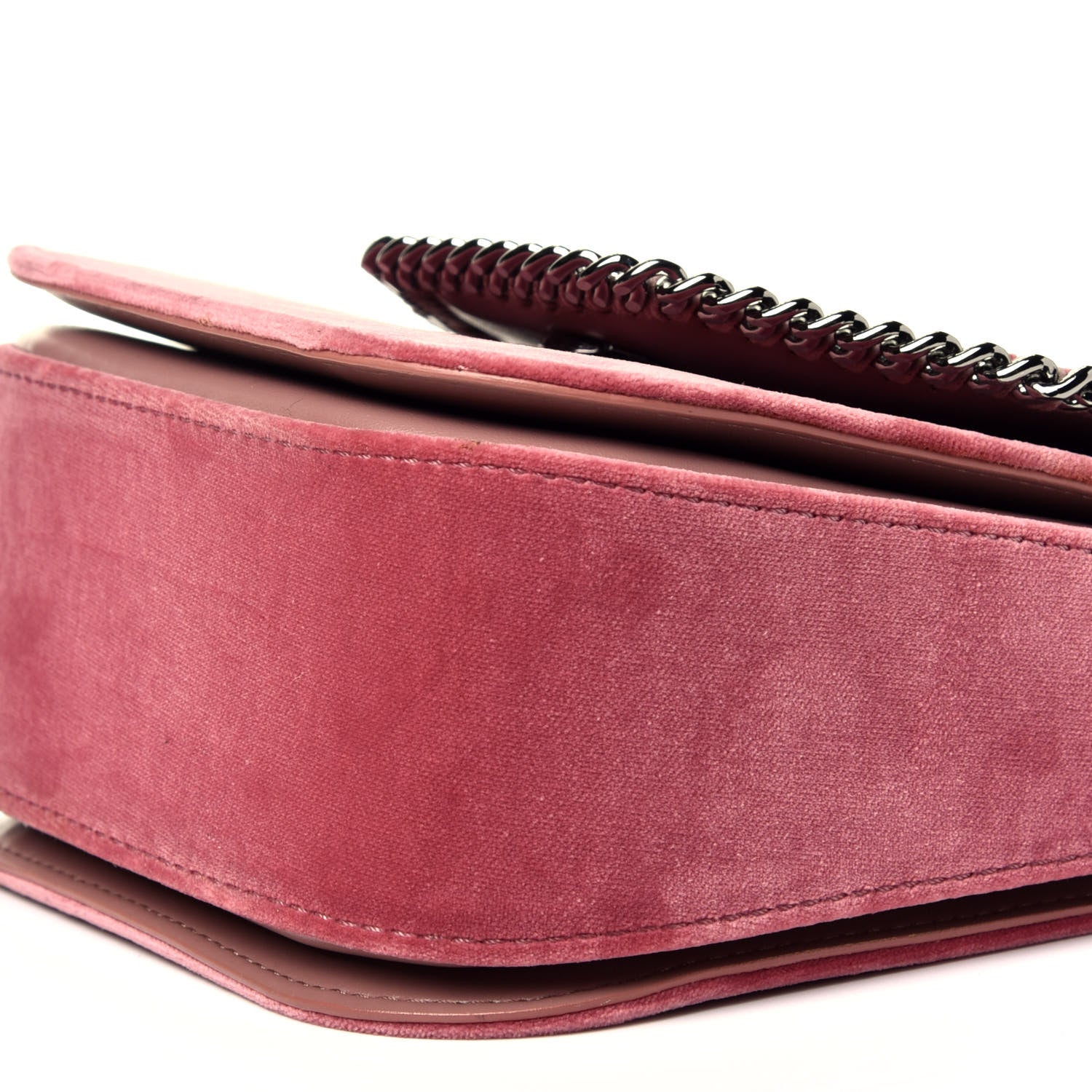 Stella McCartney Velvet Falabella Box Shoulder Bag Pink 14 of 14