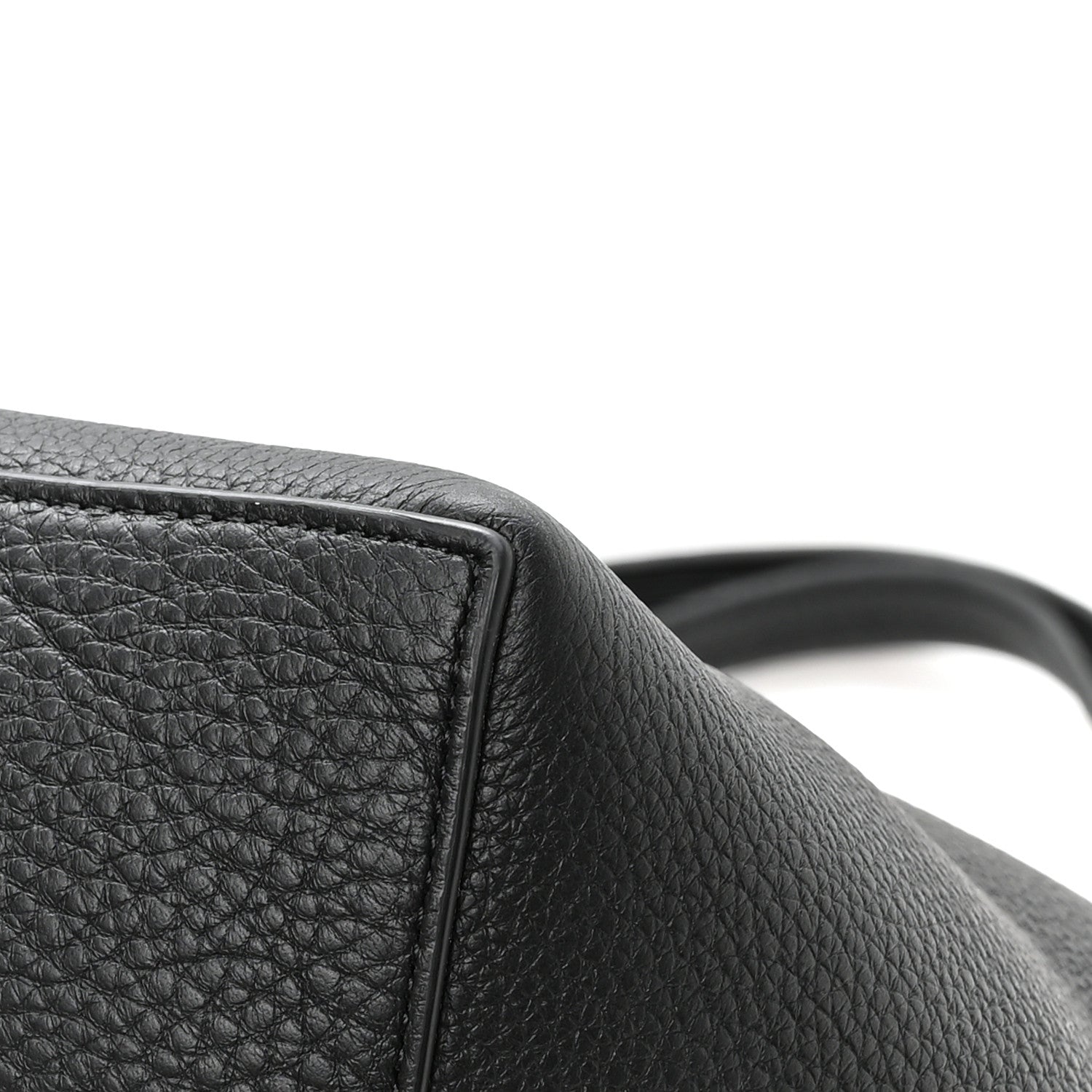 The Row Grained Calfskin Park Tote Three Black 9 of 11