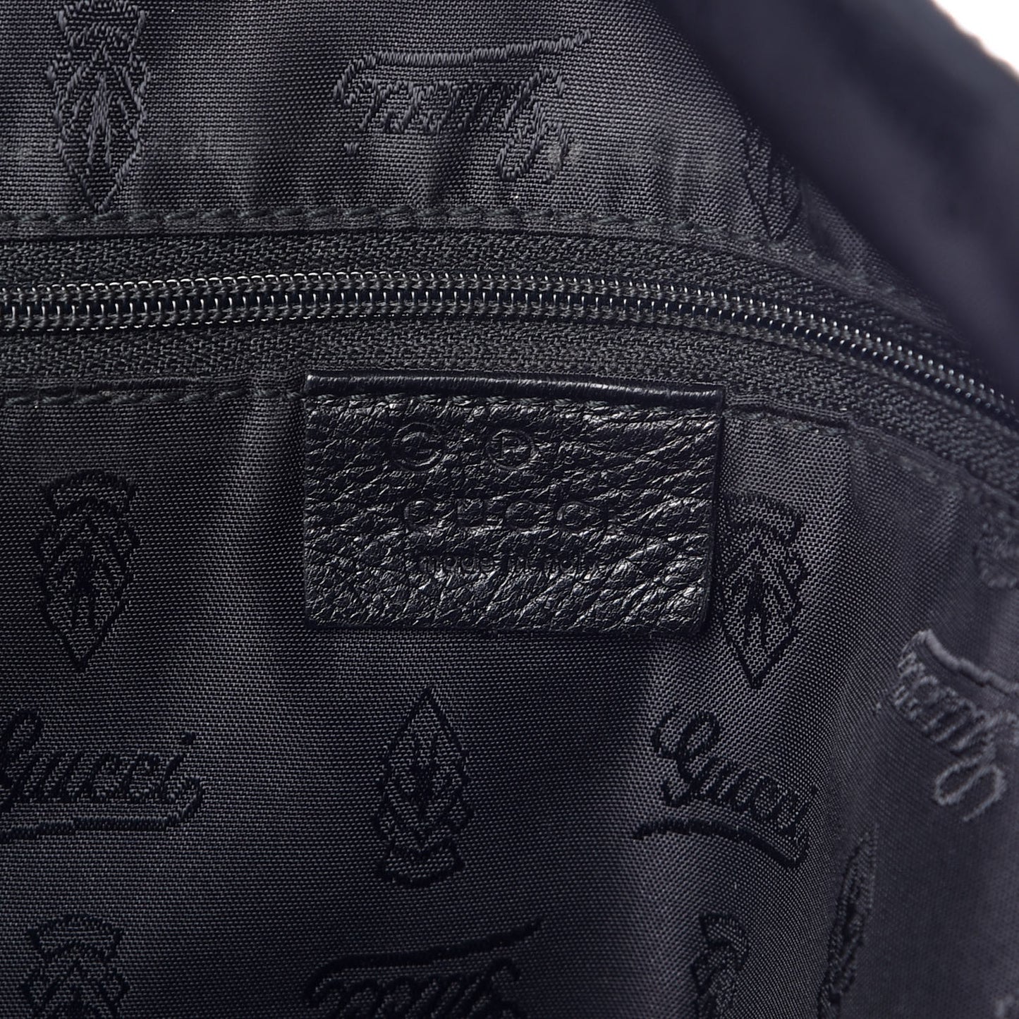 Guccissima Large Full Moon Tote Black