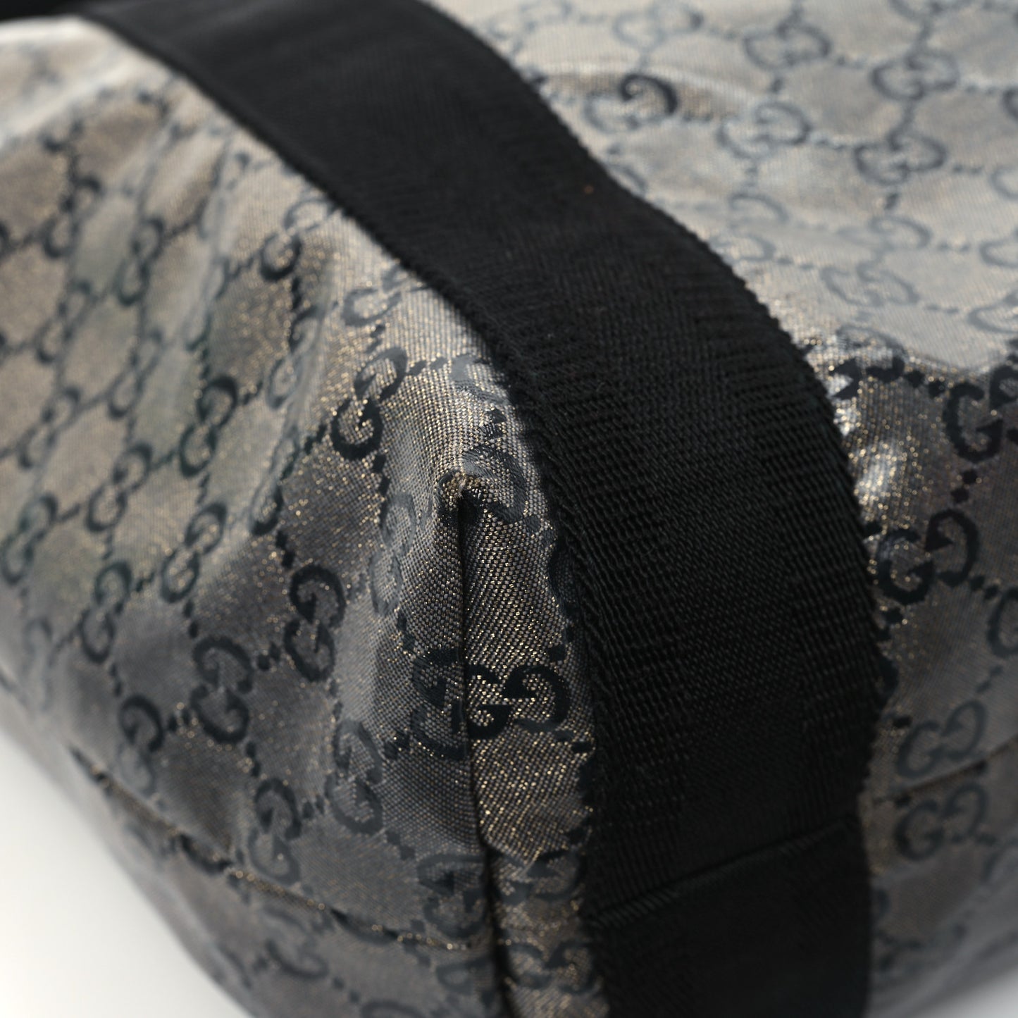 Crystal Monogram Medium Vertical Tote Black