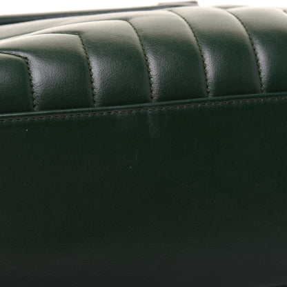 Saint Laurent Calfskin Y Quilted Monogram Medium Loulou Chain Satchel Olive 16 of 20