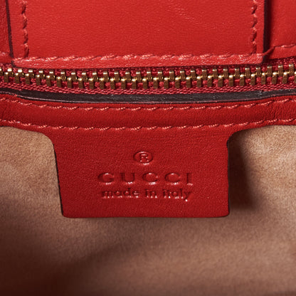 Gucci Calfskin Medium Sylvie Top Handle Tote Red 8 of 8