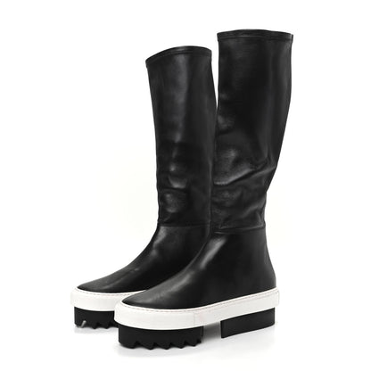 Givenchy Lambskin Platform Knee Boots 37 Black 3 of 7