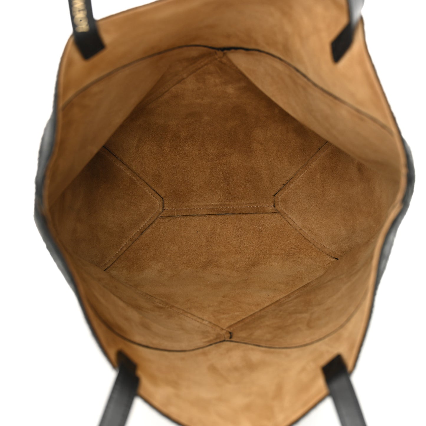 Pony Hair Medium Puzzle Fold Tote Black