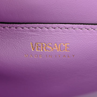 Versace Calfskin Small La Medusa Top Handle Handbag Lilac 6 of 12