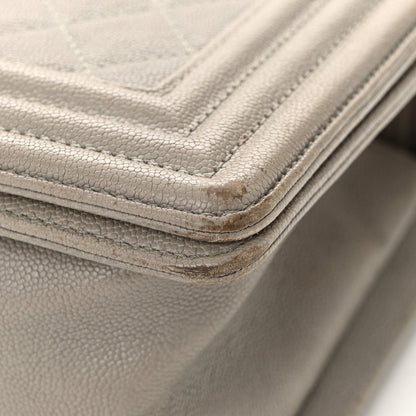Chanel Caviar Quilted Medium Boy Flap Grey 11 of 11