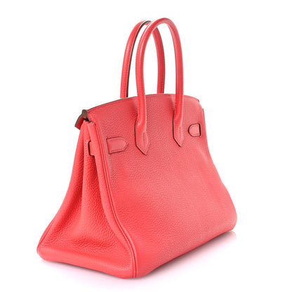 Hermes Togo Birkin 30 Rouge Pivoine 3 of 12