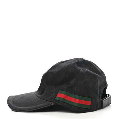 Gucci Monogram Web Baseball Hat M Black 4 of 11
