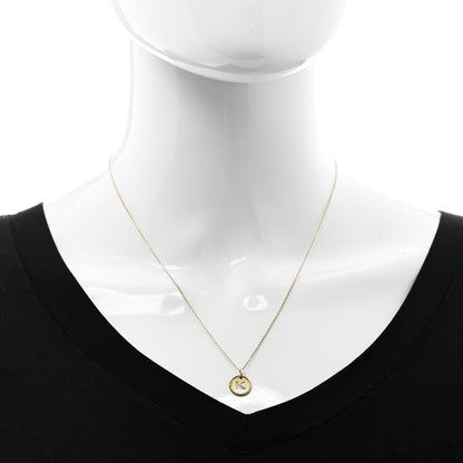 David Yurman 18K Yellow Gold Diamond Initial K Charm Pendant Necklace 2 of 5